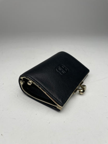 Vintage Balenciaga Leather card Holder Black