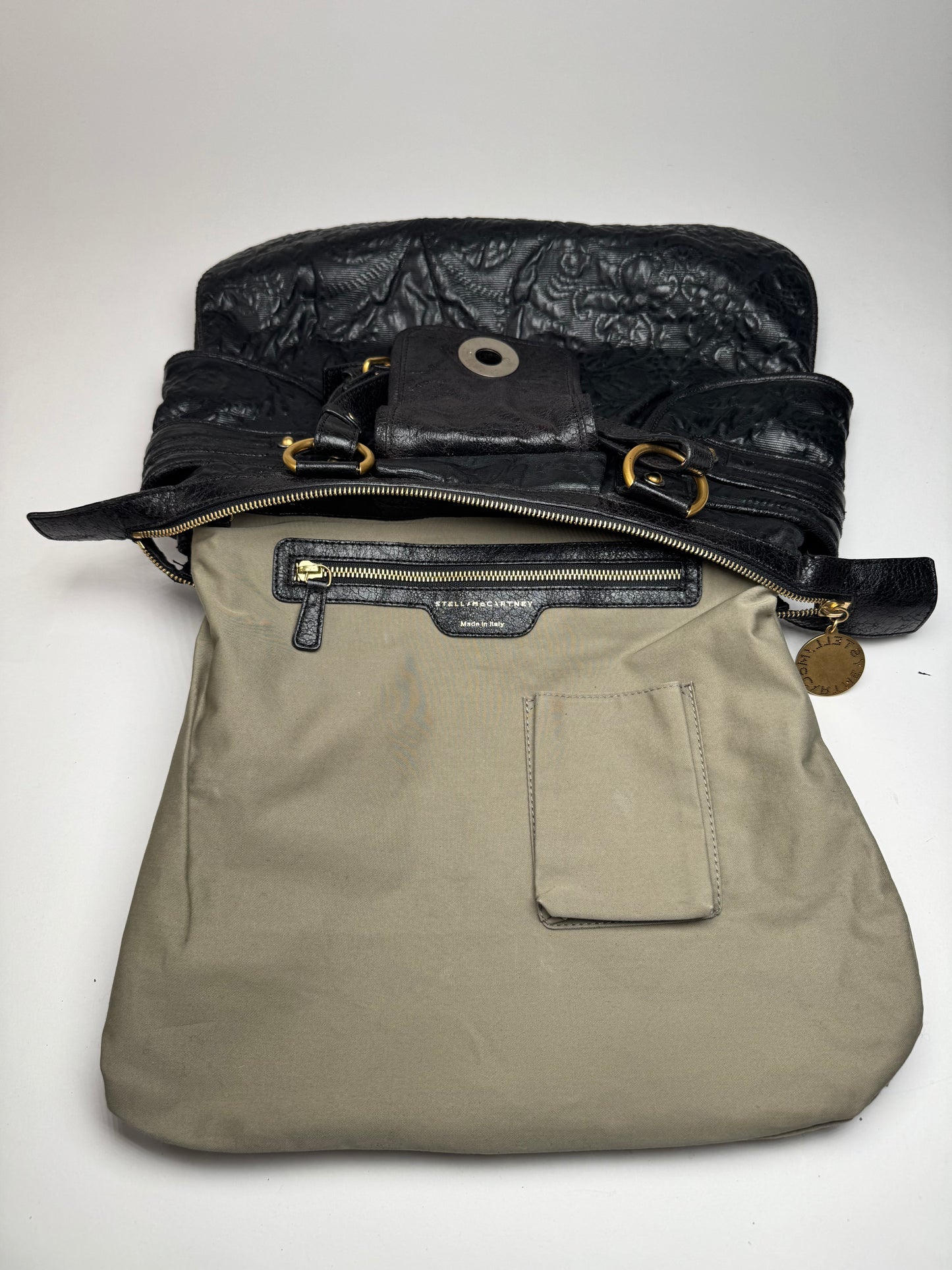 Vintage Stella Mc Cartney Leather Bag Black