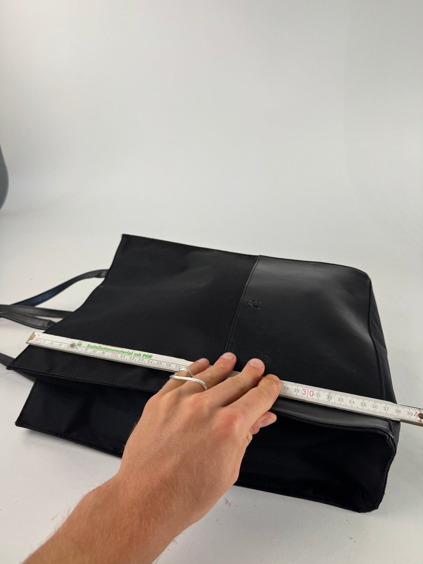 Vintage Yohji Yamamoto Shopper leather Bag black