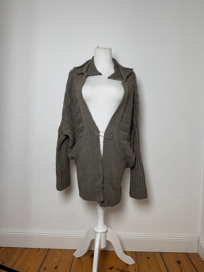 Vintage Yohji Yamamoto Wool Coat Gray 38/M