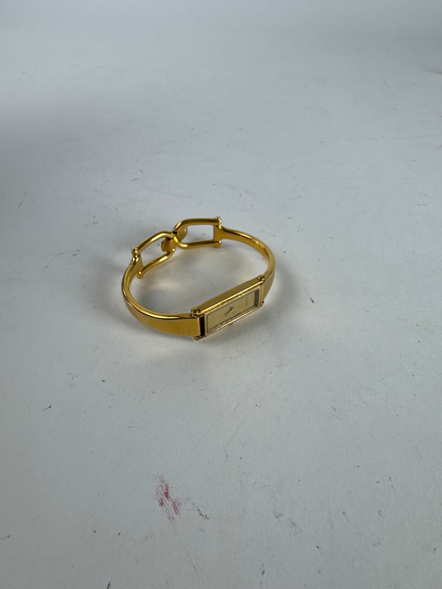 Vintage Gucci Horsebit Watch steel golden