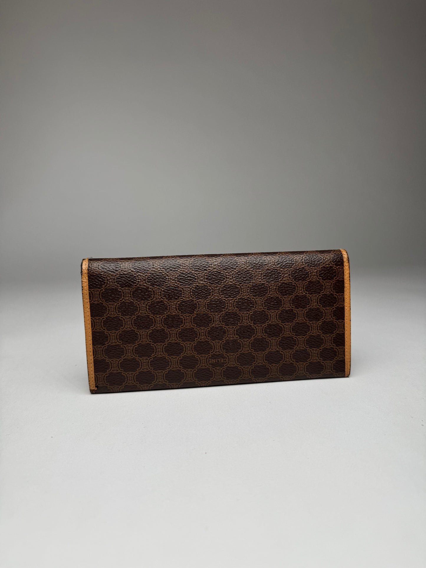 Vintage Celine Paris Leather Monogram ID Holder