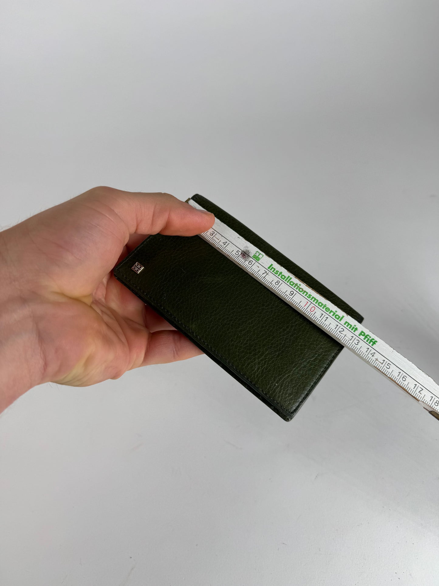 Vintage Givenchy Leather Card Holder Green