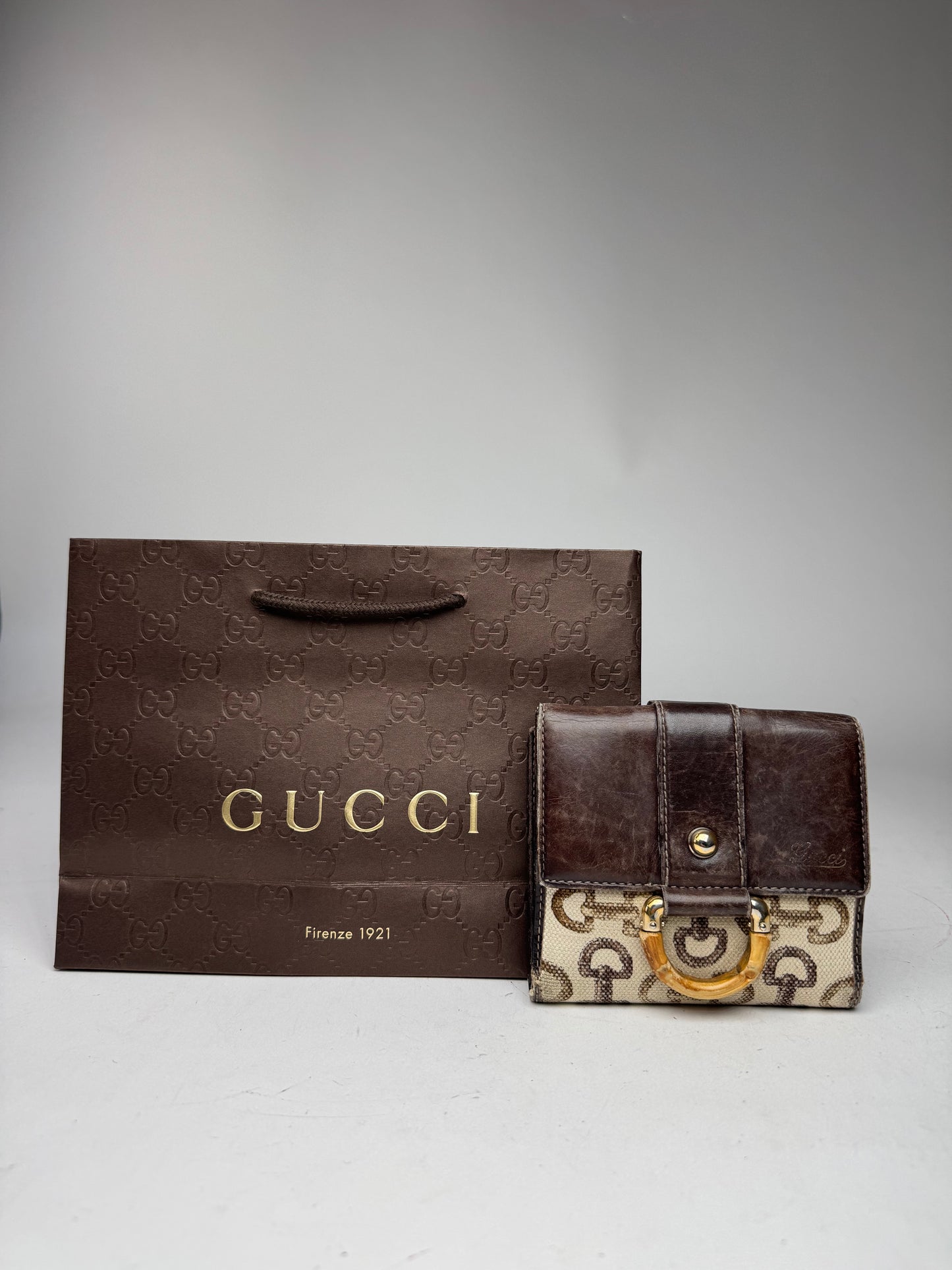 Vintage Gucci Monogram Horsebit Wallet