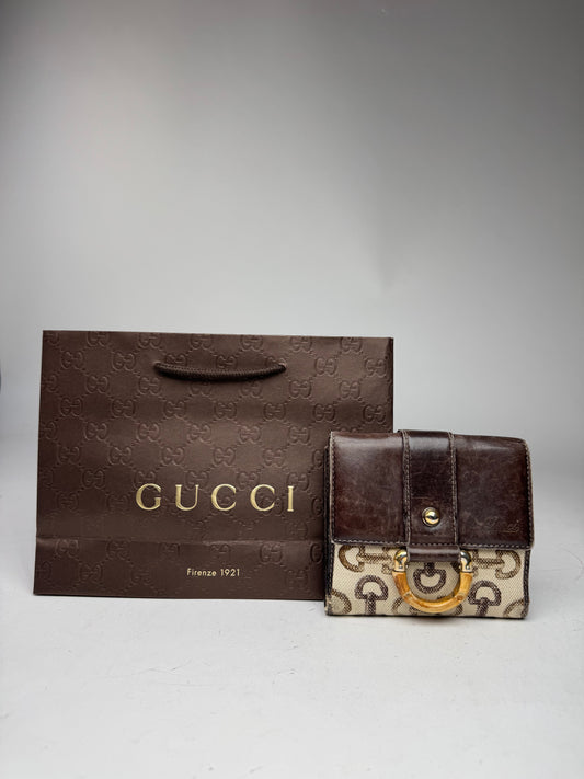 Vintage Gucci Monogram Horsebit Wallet