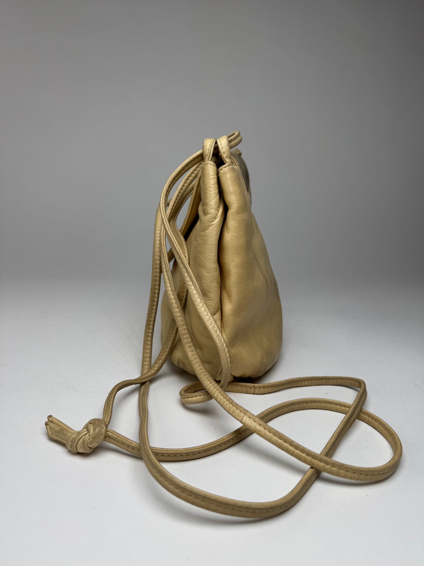 Vintage Loewe Madrid Amazona Leather Bag Beige