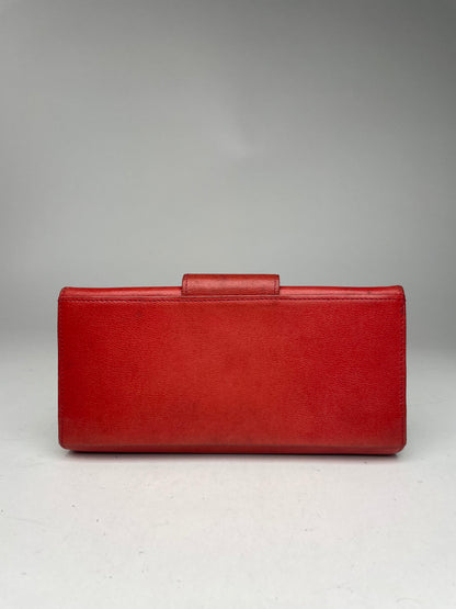 Vintage Givenchy GV3 Leather Wallet Red