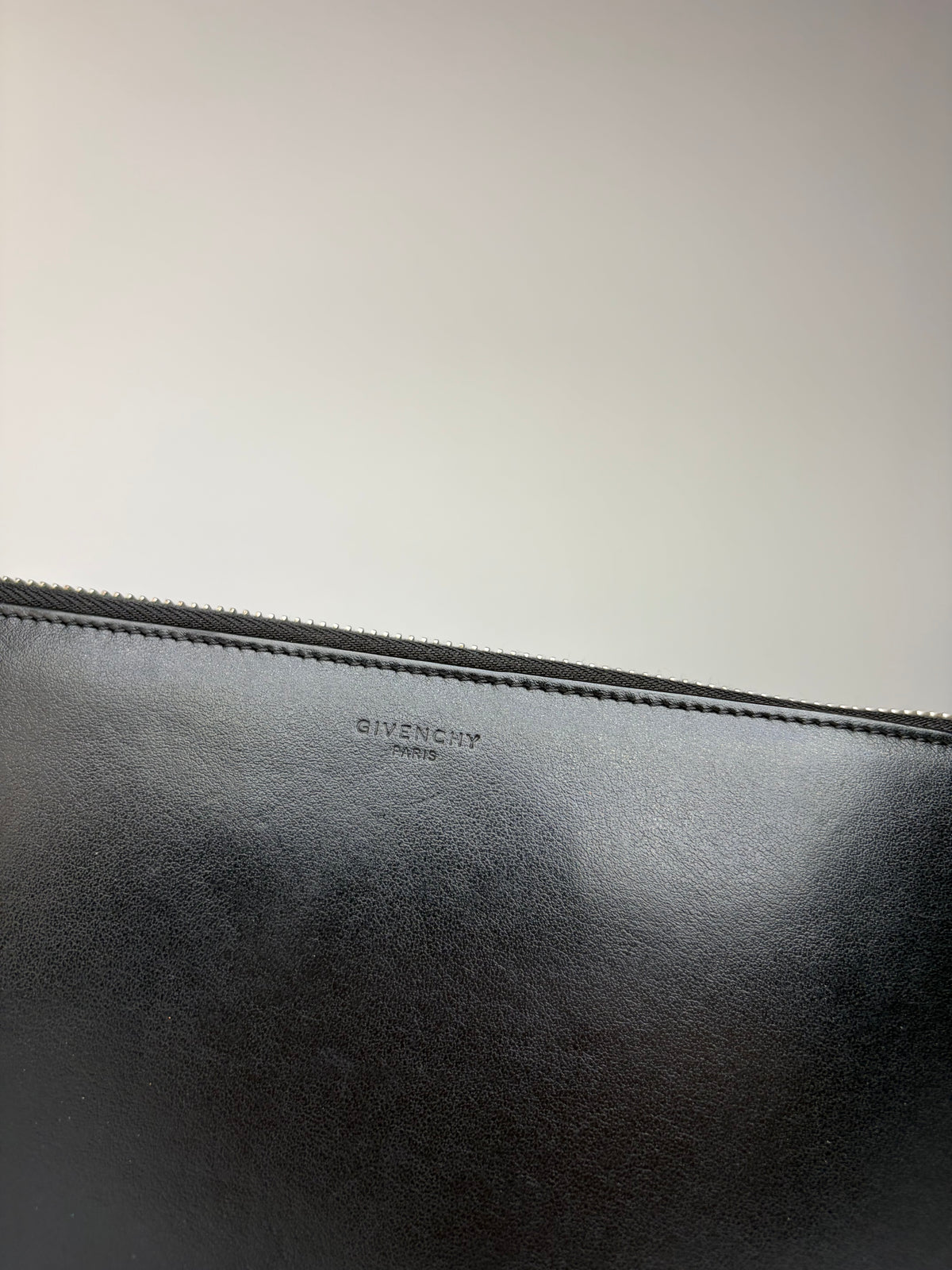 Vintage Givenchy Bambi Print Leather Bifold Wallet 2013 Black