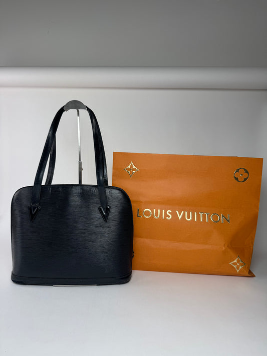 Vintage Louis Vuitton ALMA PM EPI Leather Bag Black