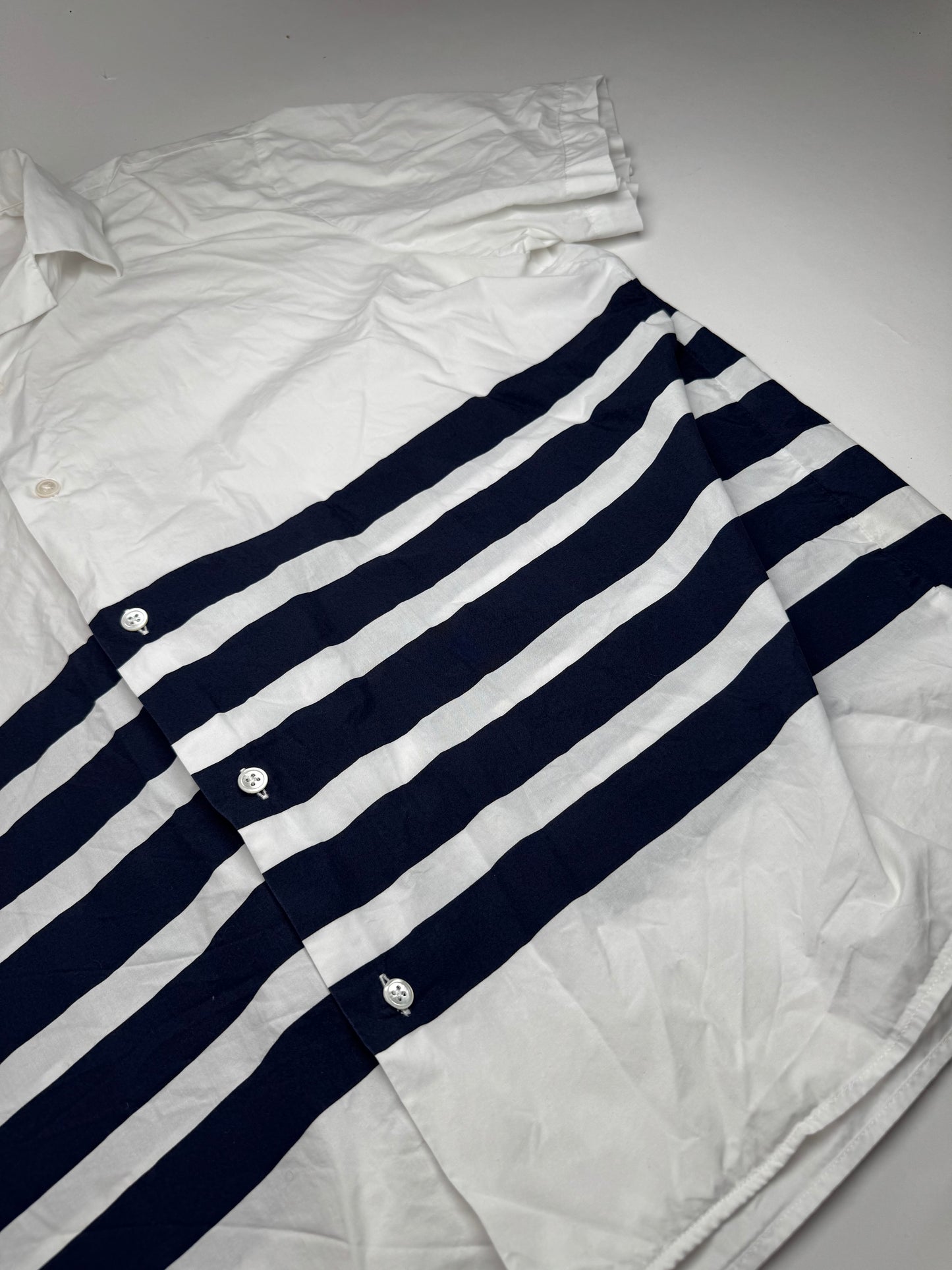 Acne Studios Summer Shirt White Navy Striped 52/L