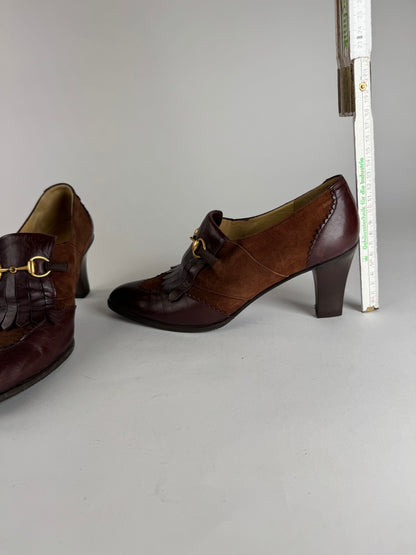 Vintage Gucci Horsebit Leather Pumps 38