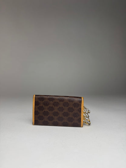 Vintage Celine Paris Leather Monogram Key Holder