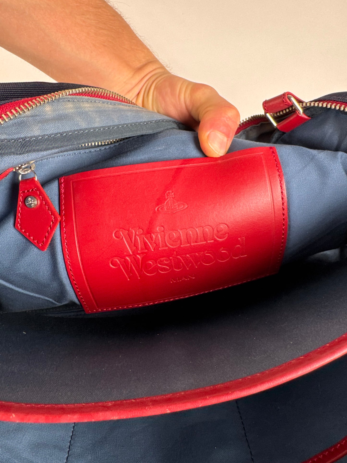 Vintage Vivienne Westwood 2 Way Bag Red Marine