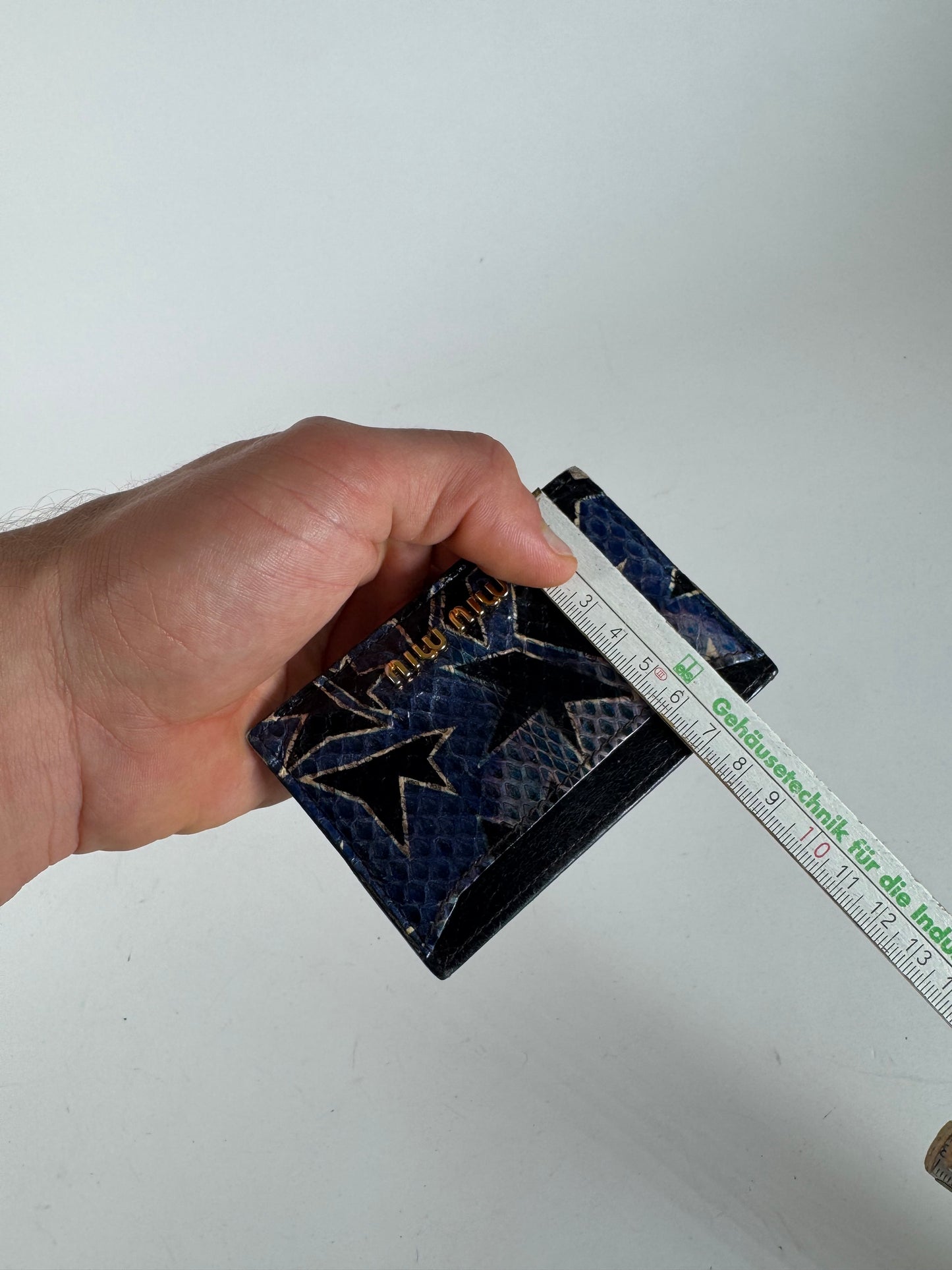 Vintage Miu Miu Leather Card Holder Black