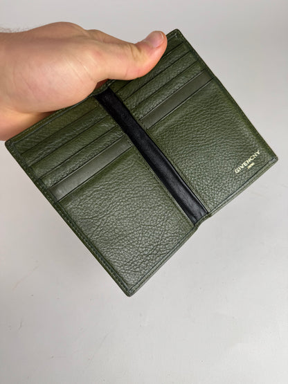 Vintage Givenchy Leather Card Holder Green