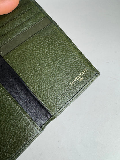 Vintage Givenchy Leather Card Holder Green