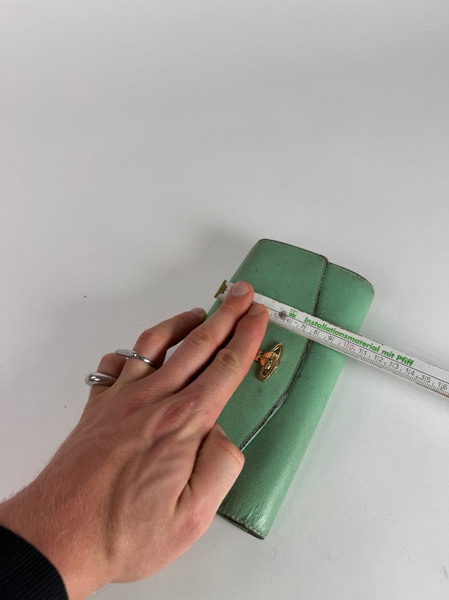 Vintage Vivienne Westwood Leather Wallet Mint Green