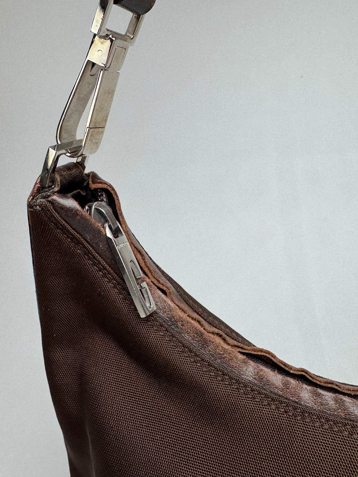 Vintage Gucci Canvas Bag Brown