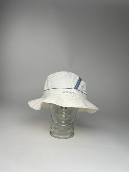 Vintage Givenchy Canvas Bucket Hat Unisex White