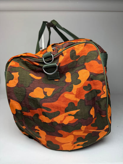 Vintage Jean Paul Gaultier Canvas Duffel Bag Orange / Dark Green