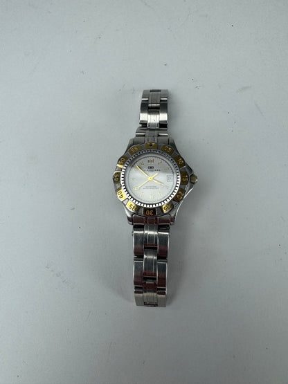 Vintage Balenciaga Steel Watch Silver Golden