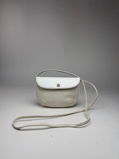 Vintage  Givenchy 4G Leather Bag White