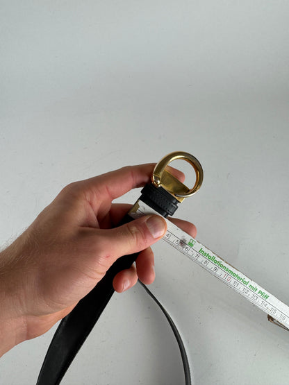 Vintage Cartier Panthere Leather Belt black