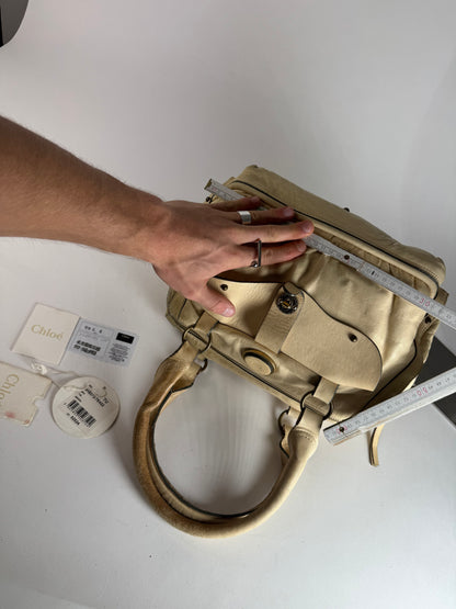 Vintage Chloe Leather Bag Beige