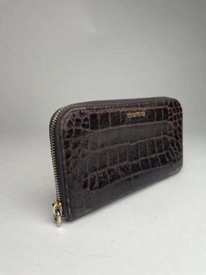 Vintage Miu Miu Leather Wallet Brown