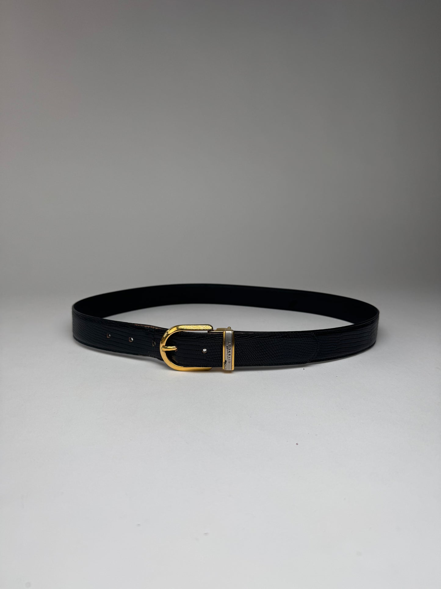 Vintage Givenchy Leather Belt black