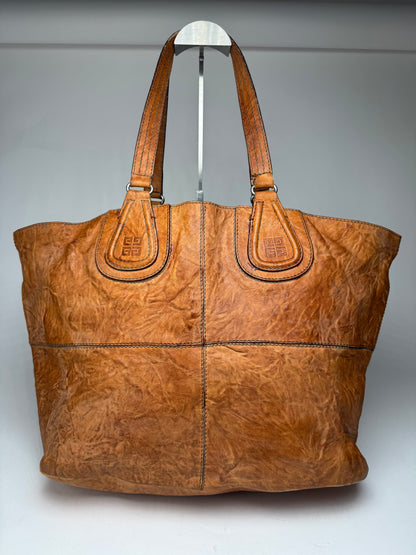 Vintage Givenchy Nightindale Leather shopper Bag Brown
