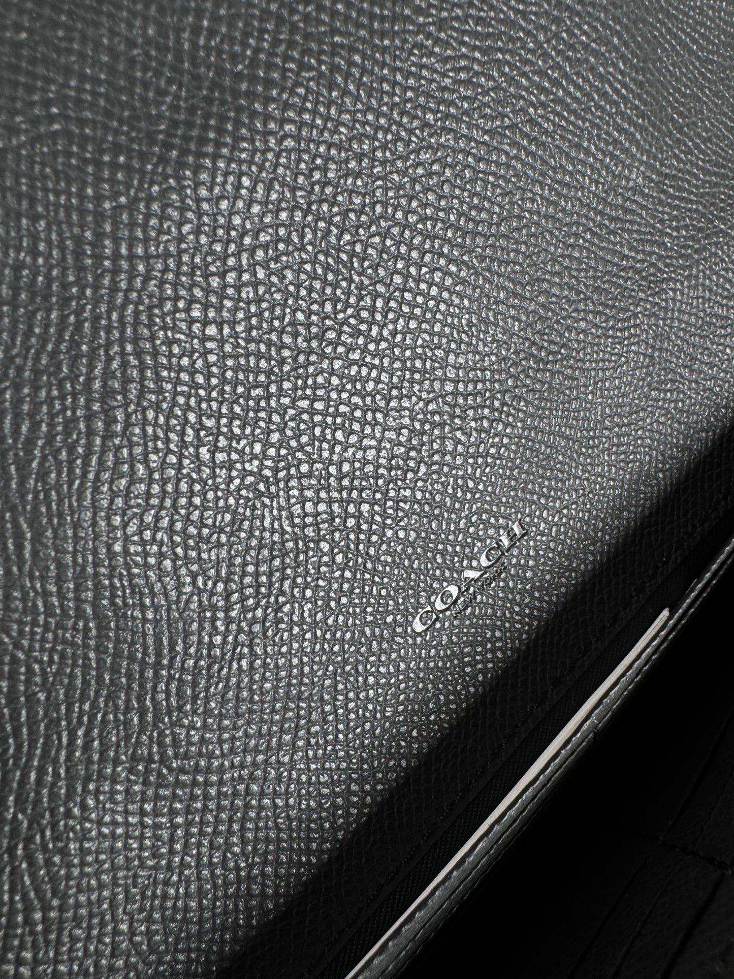 Vintage Coach Leather Wallet Black