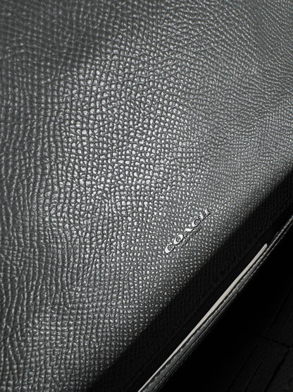 Vintage Coach Leather Wallet Black