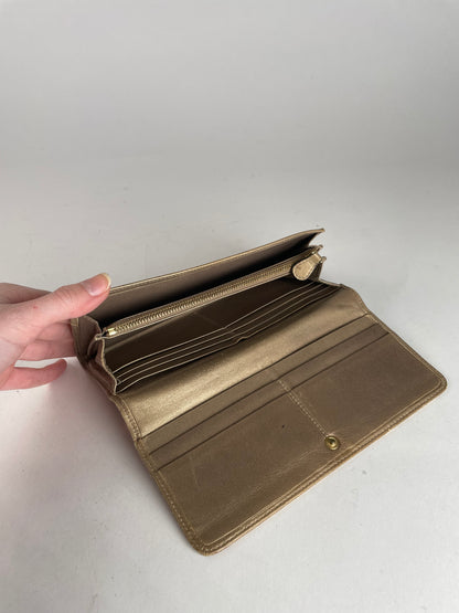 Vintage Loewe Madrid Puzzle Leather Wallet Golden