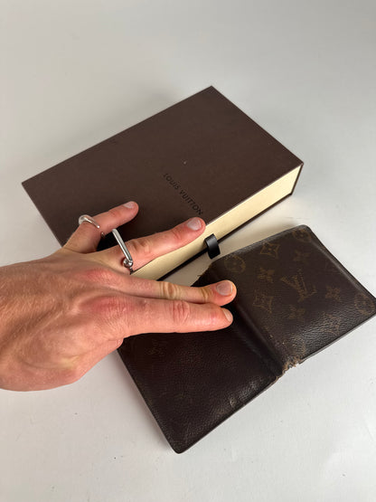 Vintage Louis Vuitton Monogram Foldable Wallet Brown