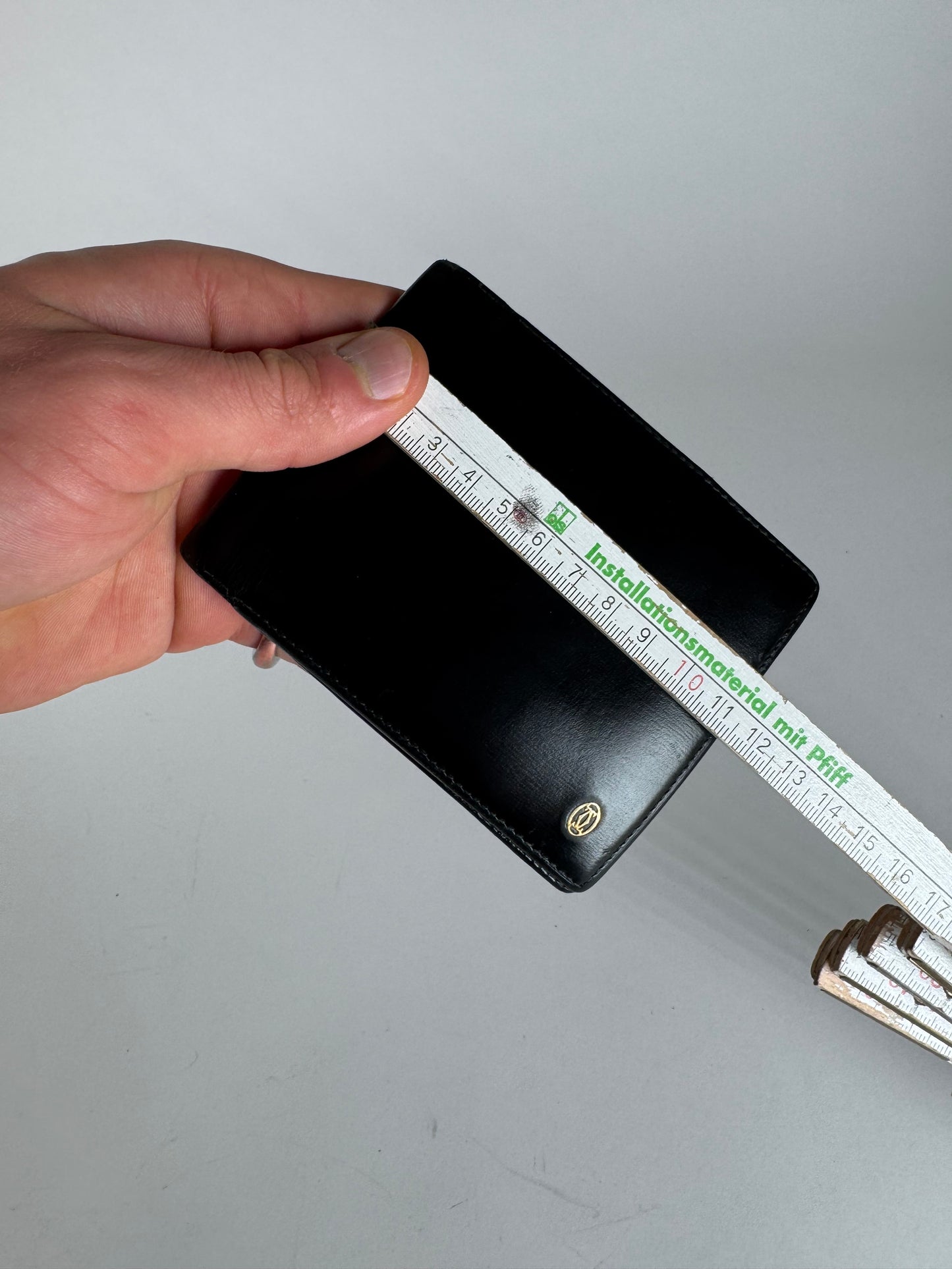 Vintage Cartier Leather Card Holder Black