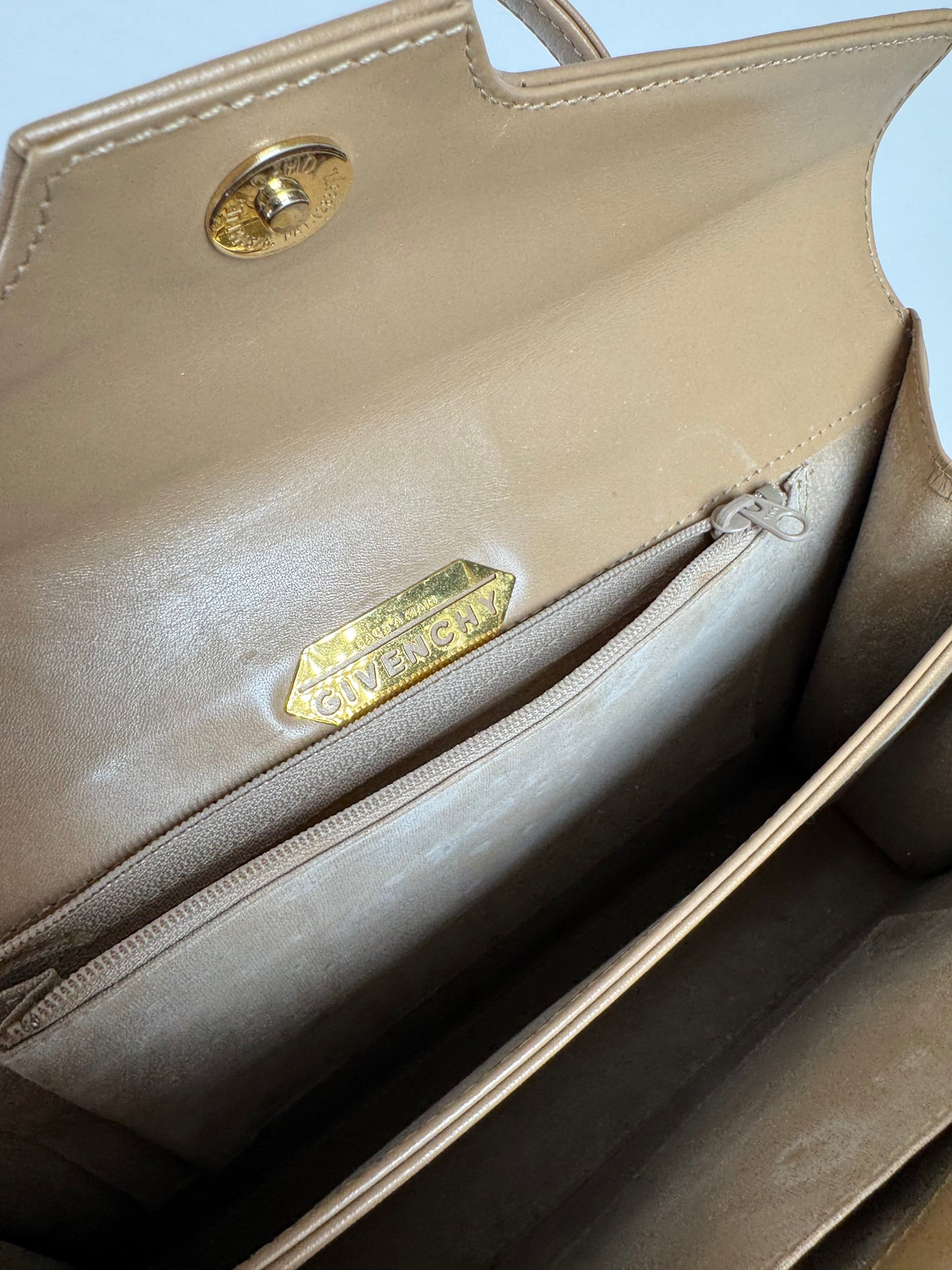 Vintage Givenchy 4G leather Bag caramel Brown