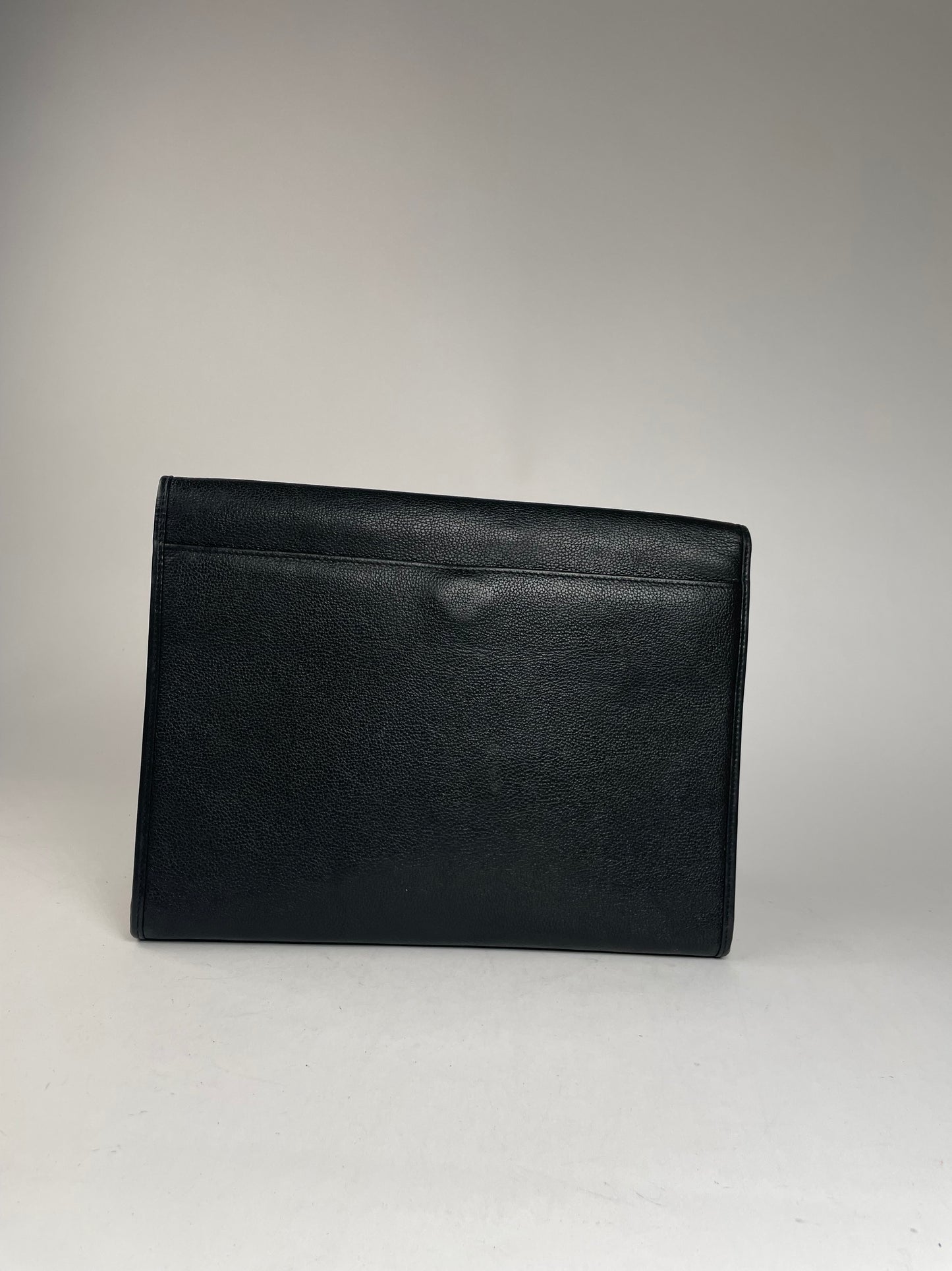 Vintage Givenchy GV3 Leather Clutch Black