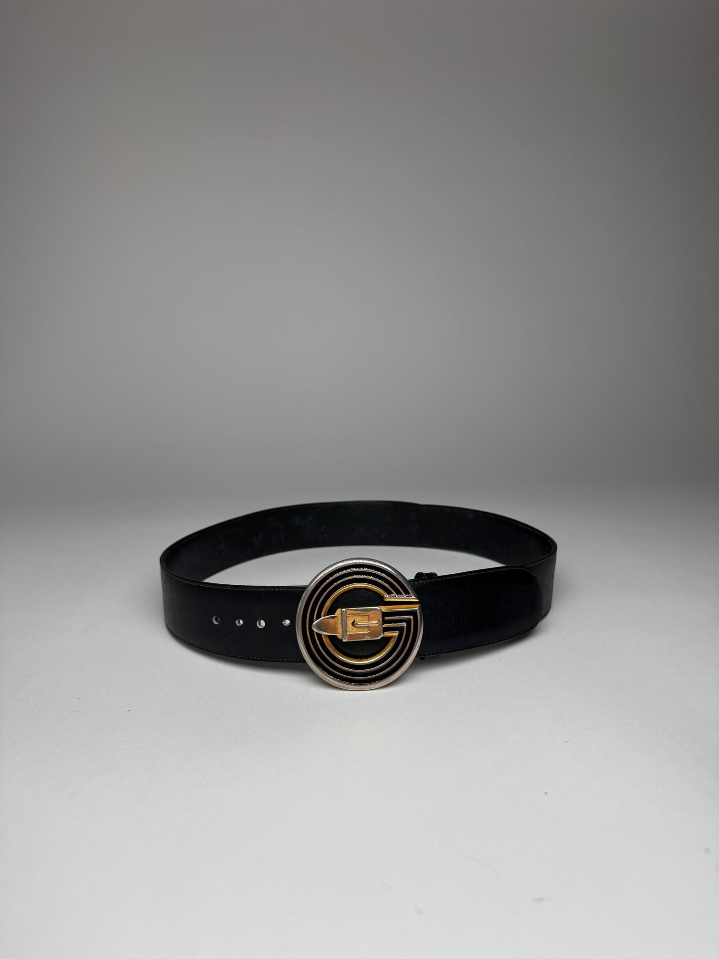 Vintage Gucci Leather Belt Black