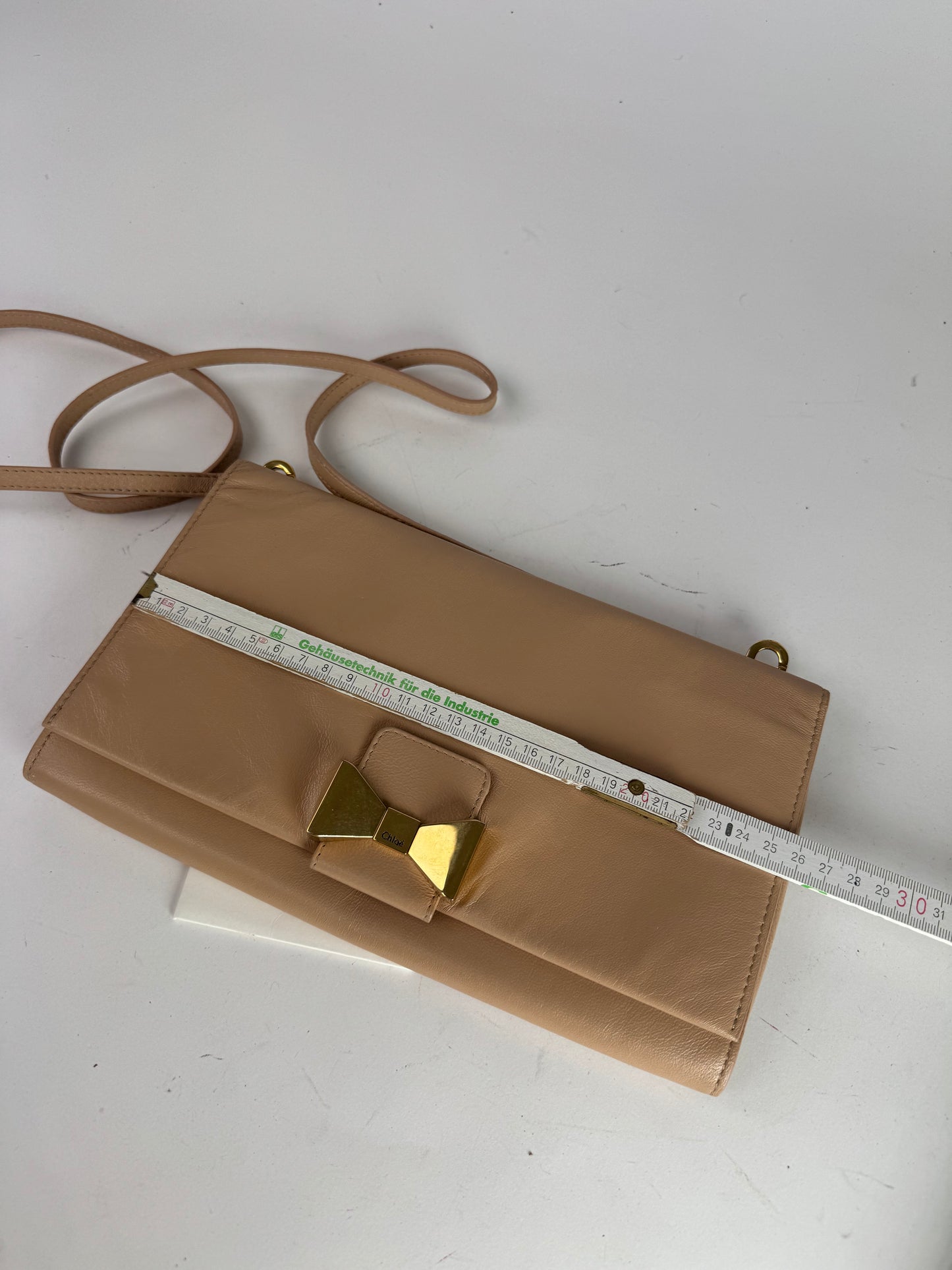 Vintage Chloe Leather Shoulder Bag Rose