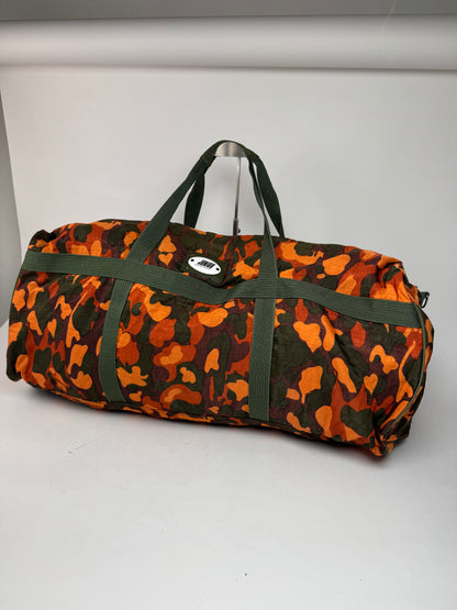 Vintage Jean Paul Gaultier Canvas Duffel Bag Orange / Dark Green