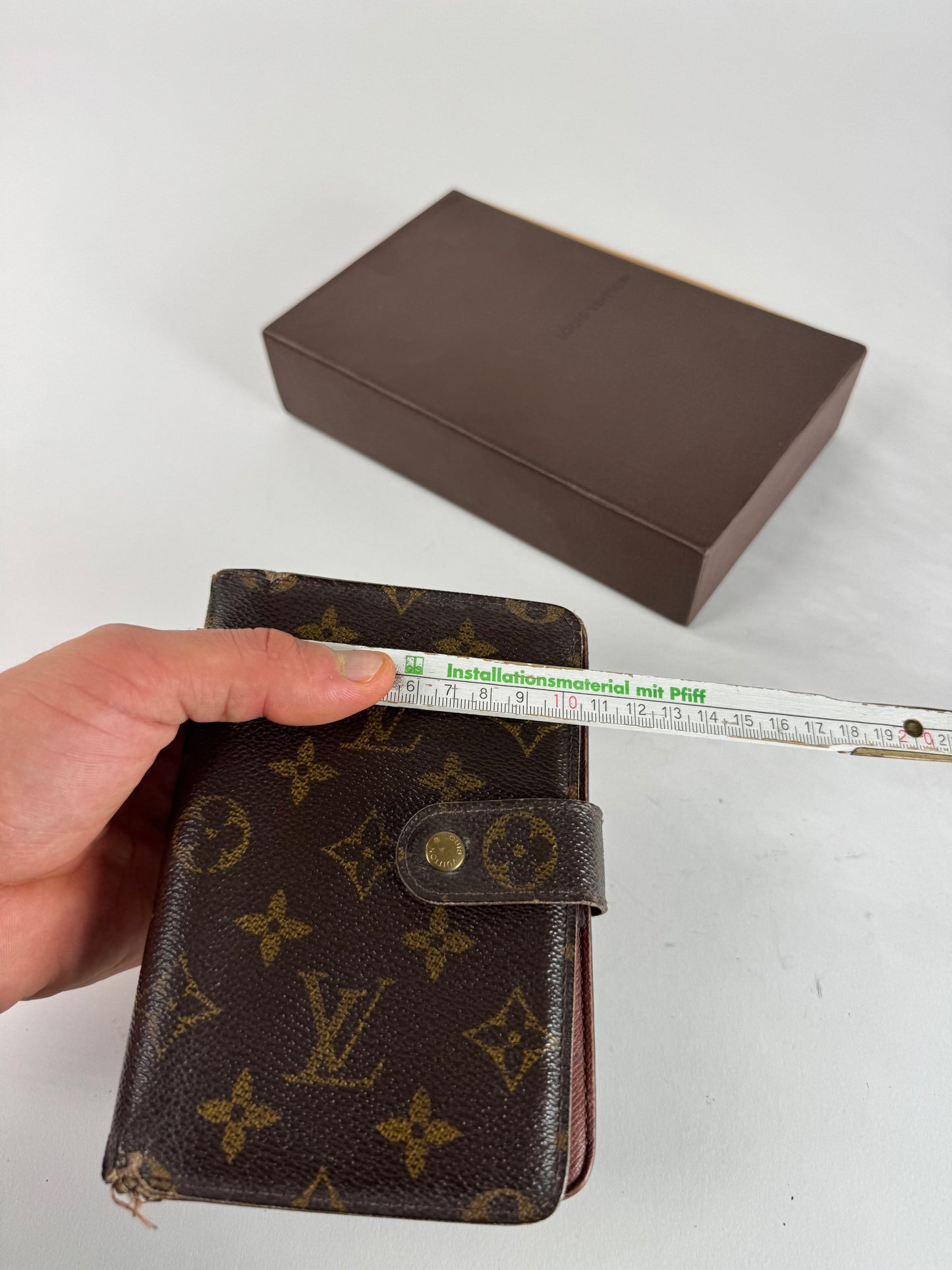 Vintage Louis Vuitton Leather Monogram Wallet Brown