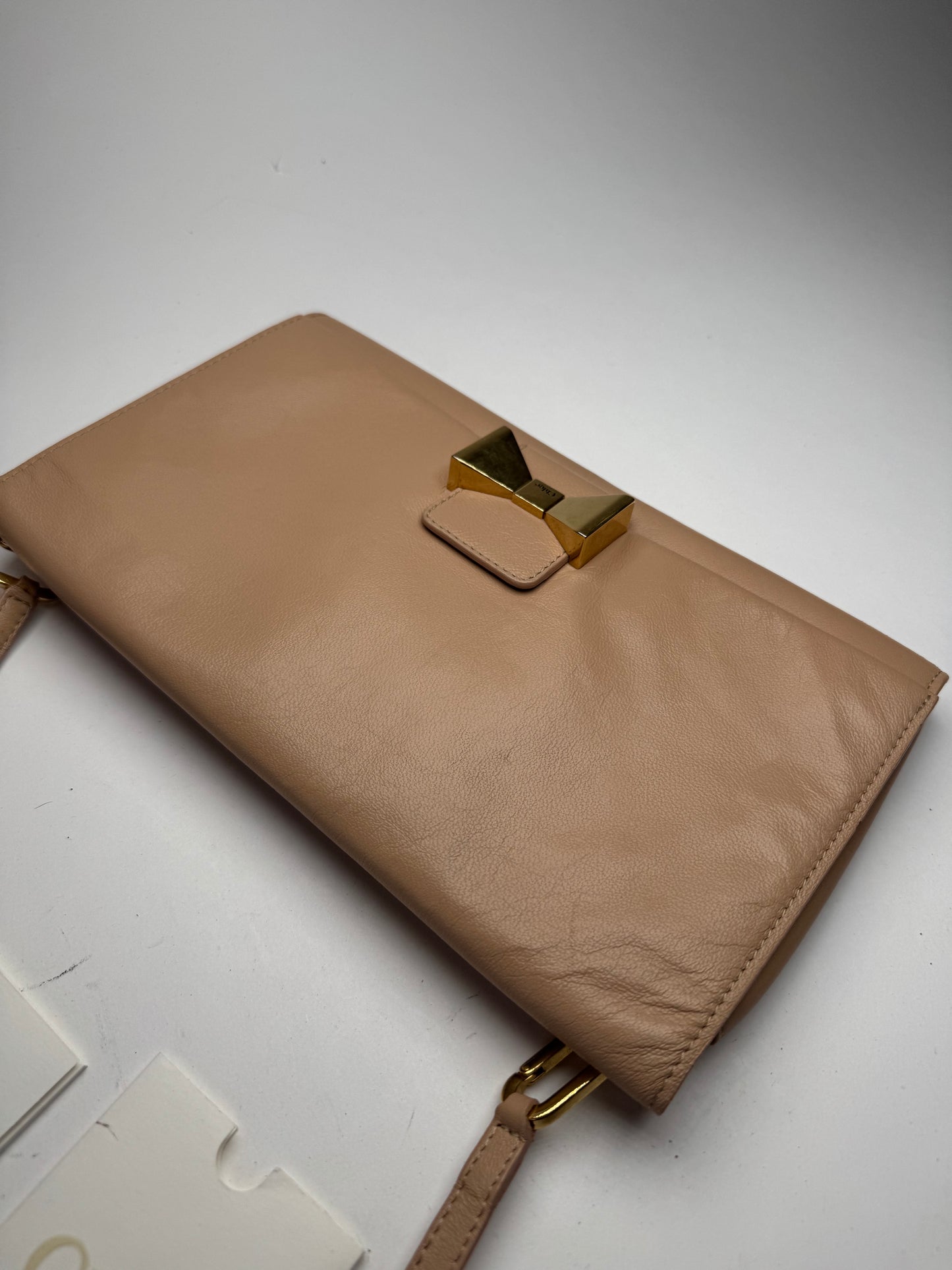 Vintage Chloe Leather Shoulder Bag Rose