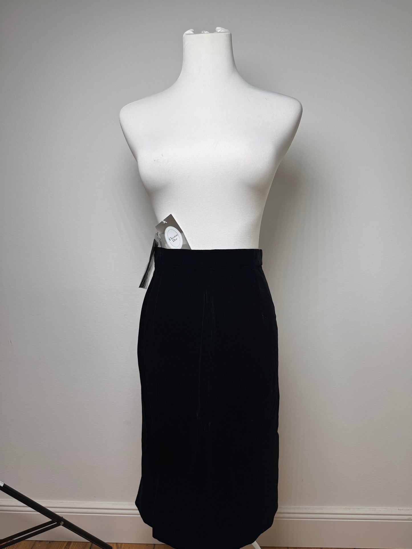 Vintage Dior velour Skirt black M