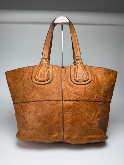 Vintage Givenchy Nightindale Leather shopper Bag Brown