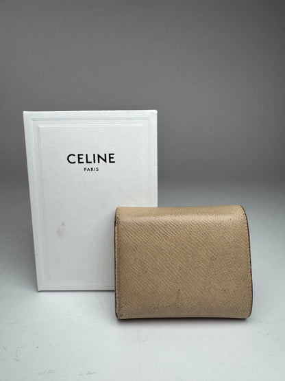 Vintage Celine Paris Leather Walket beige