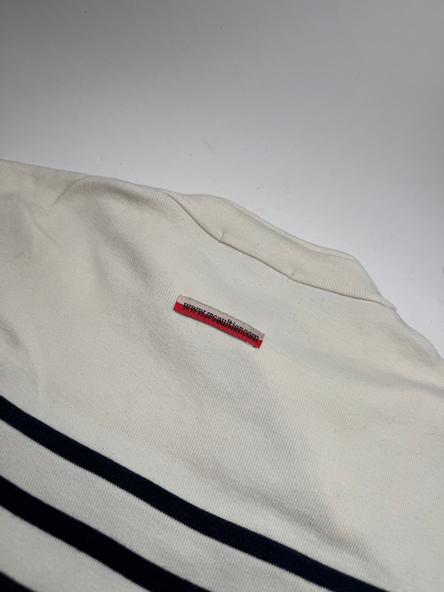 Vintage Jean Paul Gaultier Top white Navy Striped 38/M