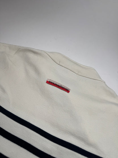 Vintage Jean Paul Gaultier Top white Navy Striped 38/M