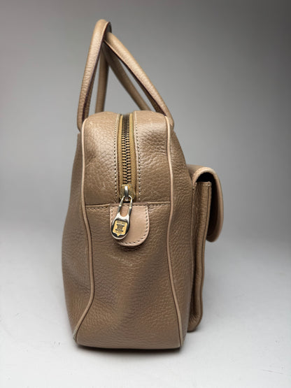 Vintage Celine Paris Leather Bag Lightbrown