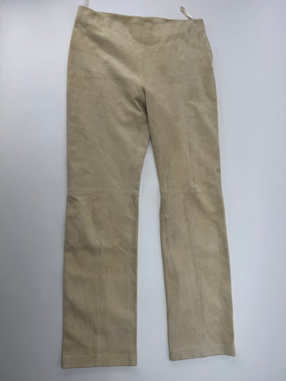Vintage Loewe Madrid Nappa Leather Pants Beige 38/M